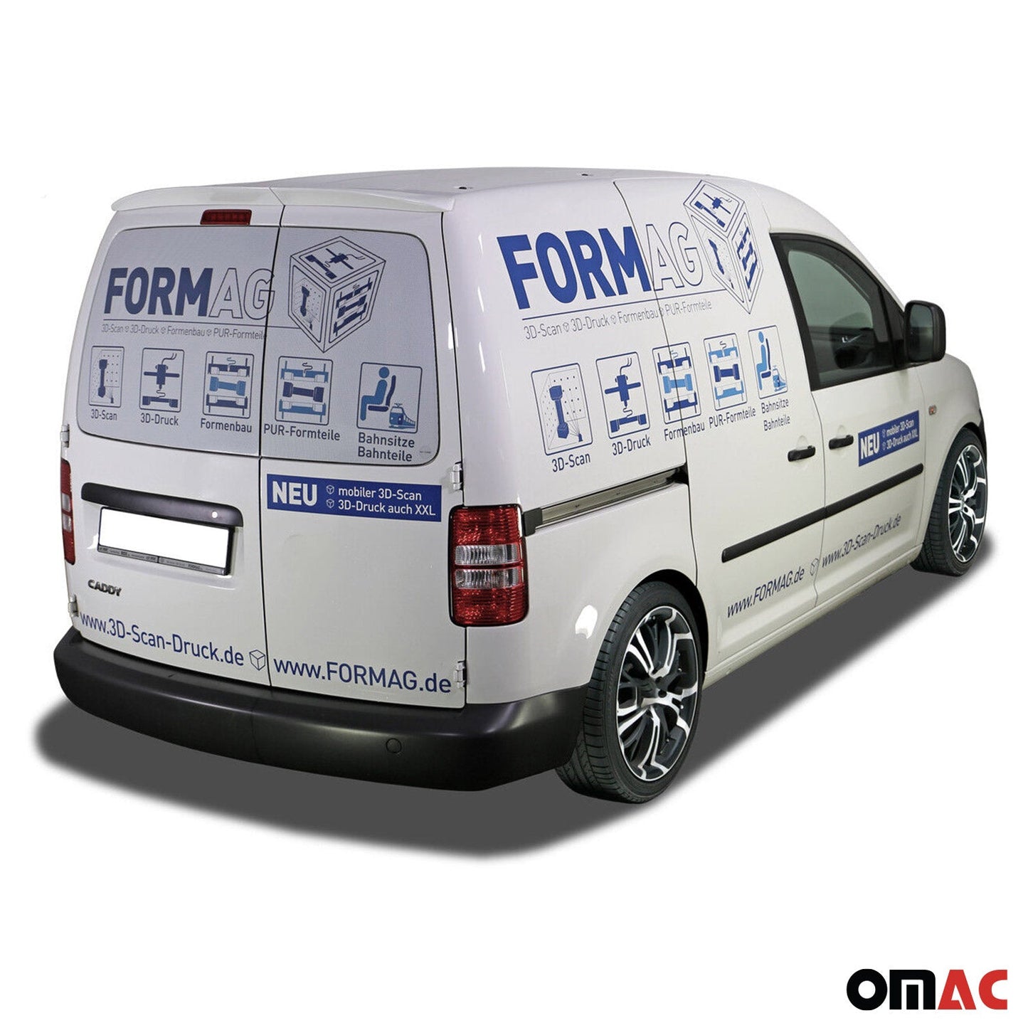 RDX Dachspoiler Spoiler für VW Caddy 2004-2020 mit 2 Hecktüre Unlackiert