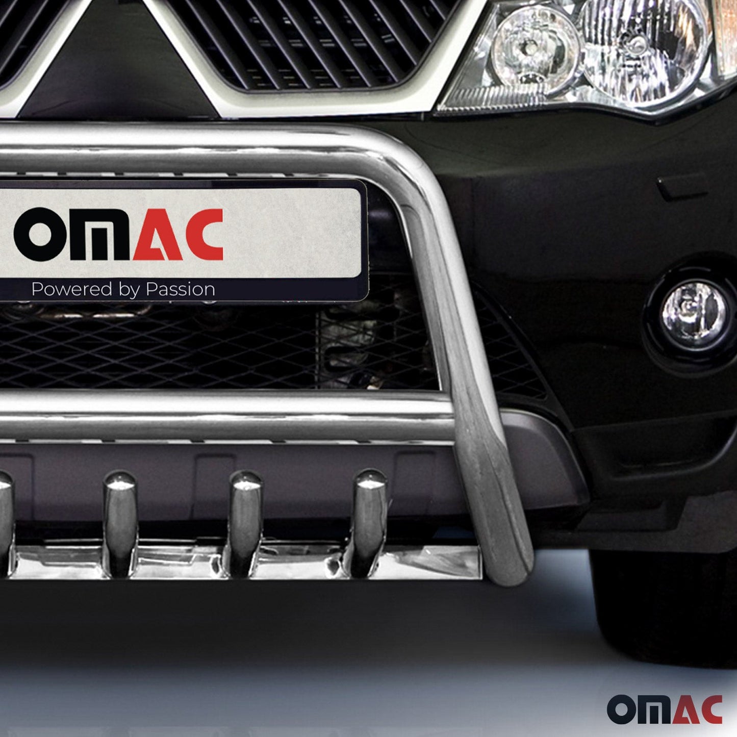 Frontbügel Frontschutzbügel für Mitsubishi Outlander 2007-2010 Stahl ABE Silber