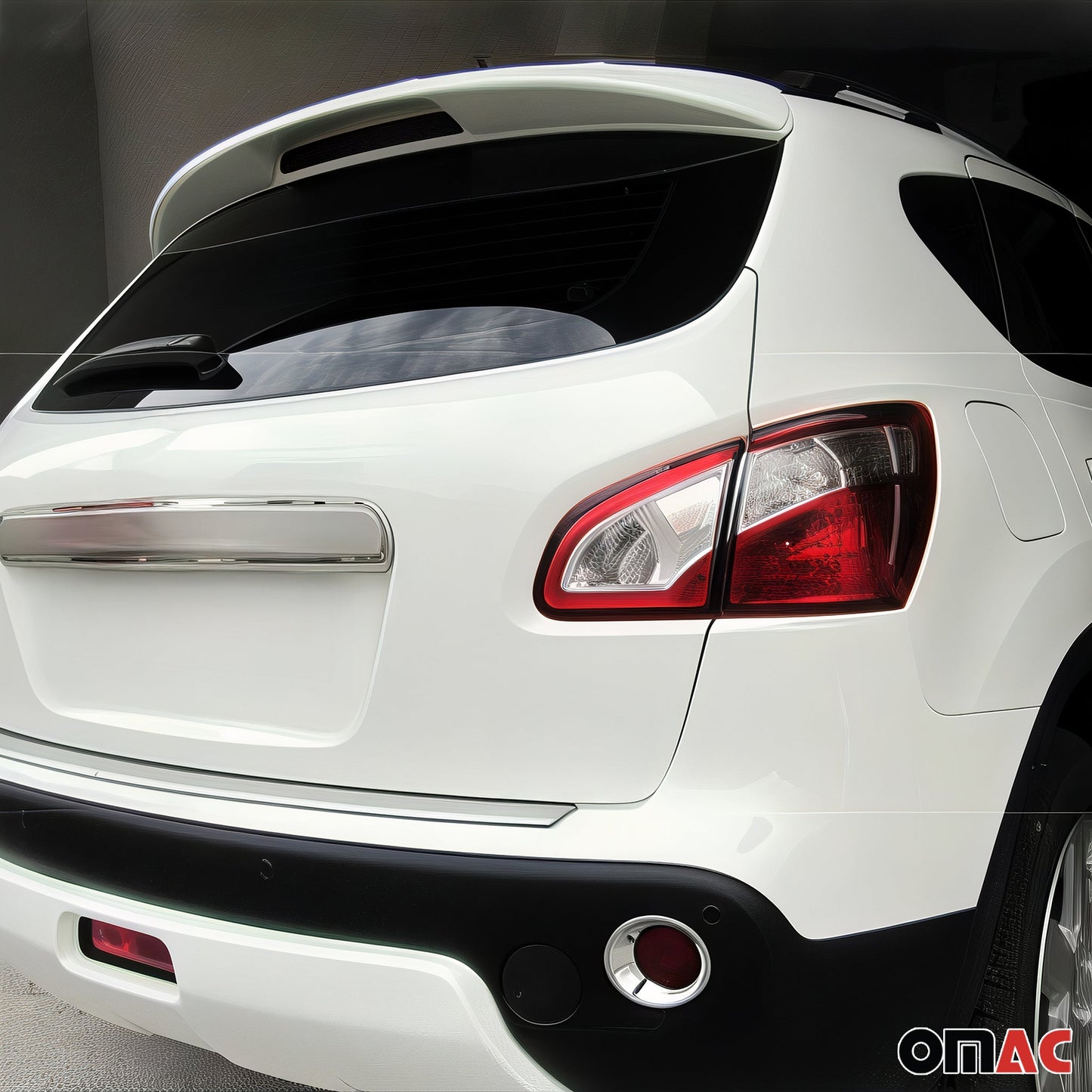 Eleron spate, aripă spate, bordură spate pentru Nissan Qashqai J10 2006-2014, ABS alb, 1 bucată