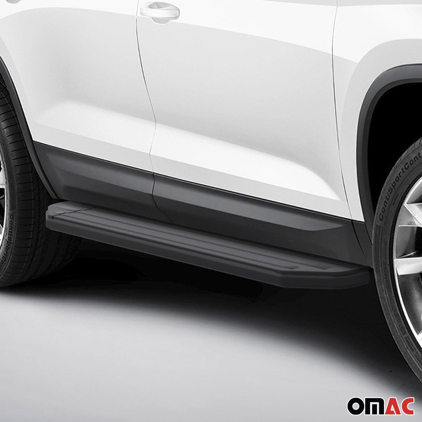 Trittbretter Seitenschweller für Skoda Kodiaq 2017-2024 Alu Schwarz ABE