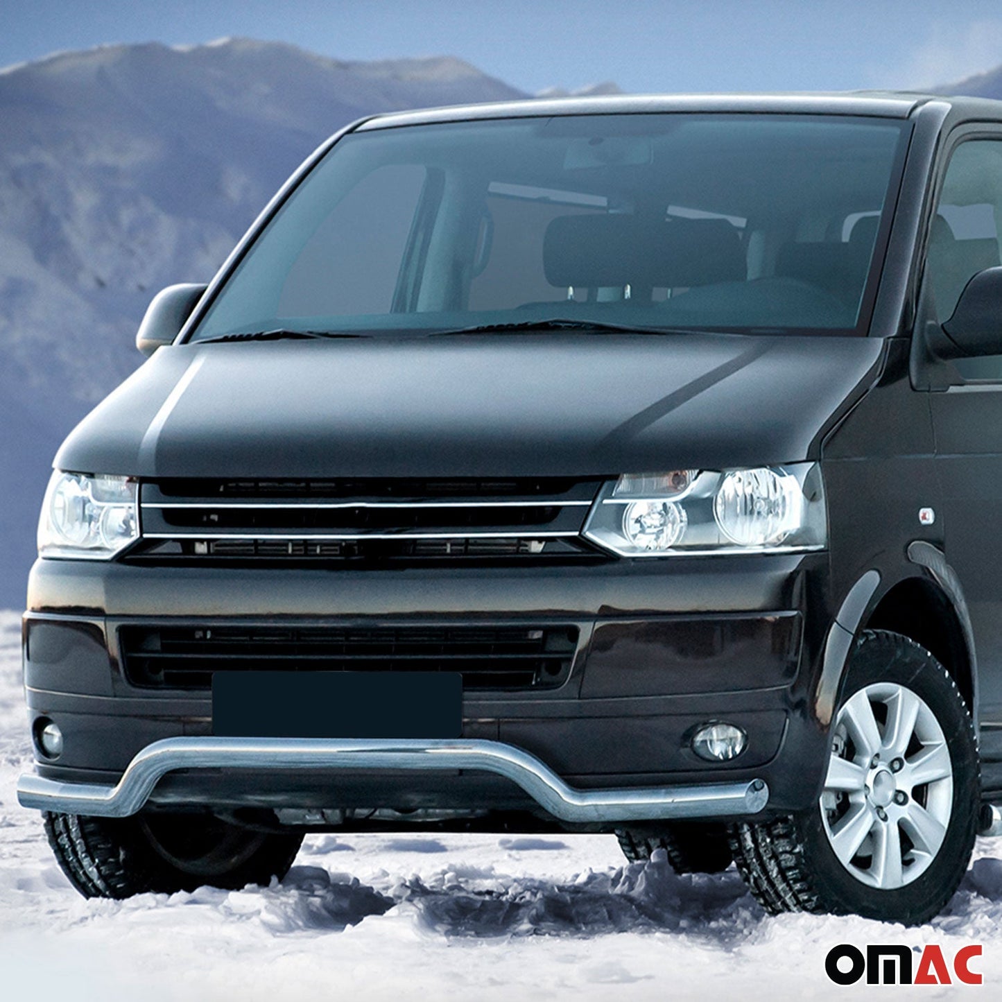 Bară de protecție/buton față pentru VW Transporter T5 2003-2015 ø70mm cu ABE (omologare de tip germană)