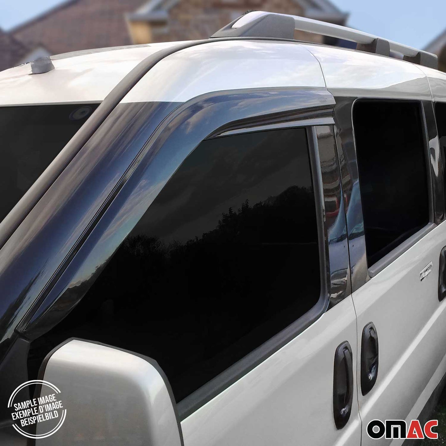 Windabweiser Regenabweiser für VW Caddy 2003-2025 Dunkel Acryl 2tlg