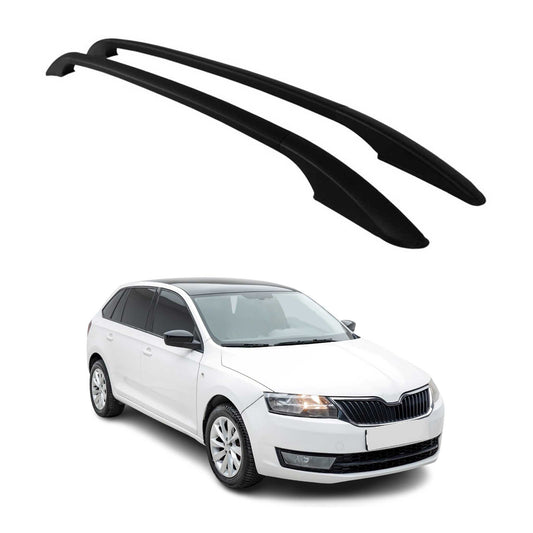 Alu Dachreling Relingträger für Skoda Rapid Spaceback 2013-2019 Schwarz