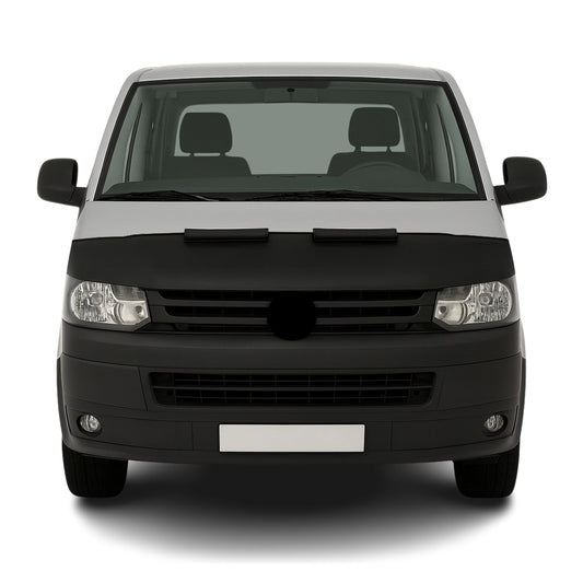 Haubenbra Steinschlagschutz für VW Transporter T5 2003-2010 Schwarz Halb