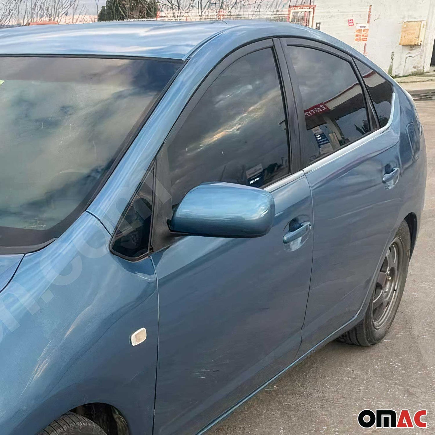 Benzi decorative pentru geamuri pentru Toyota Prius+ 2012-2020, oțel inoxidabil cromat, 8 bucăți