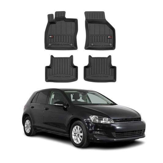 2012-2024 VW Golf VII Golf VII Alltrack OMAC Gummi Fußmatten Premium TPE Schwarz