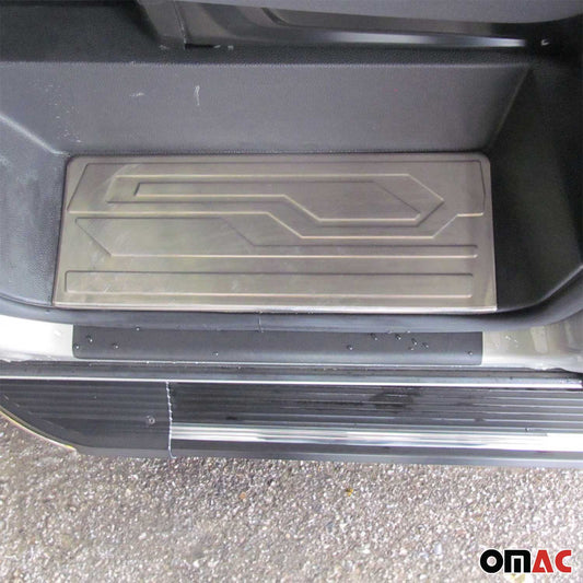 Protecții prag ușă pentru Ford Transit Custom 2013-2024, oțel inoxidabil, 3x