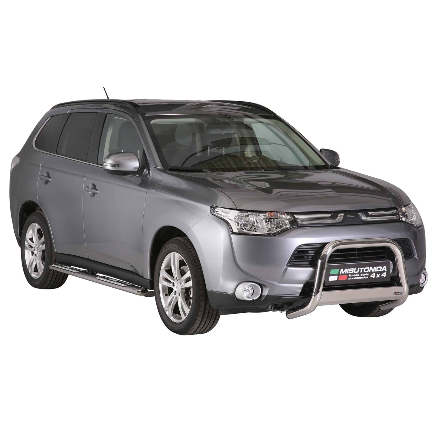 Frontbügel Frontschutzbügel für Mitsubishi Outlander 2013-2015 ø63 Stahl Silber