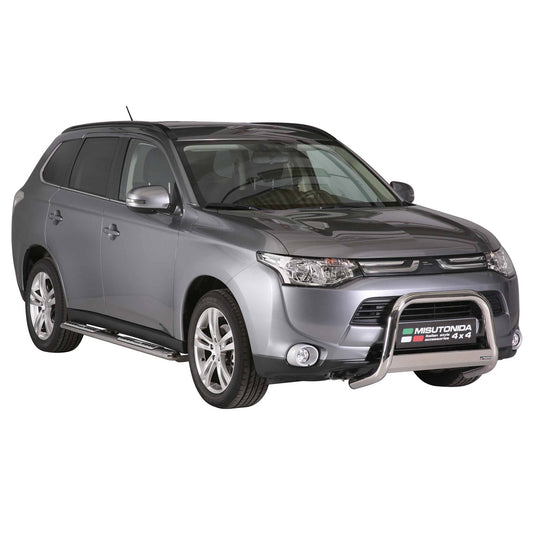 Frontbügel Frontschutzbügel für Mitsubishi Outlander 2013-2015 ø63 Stahl Silber