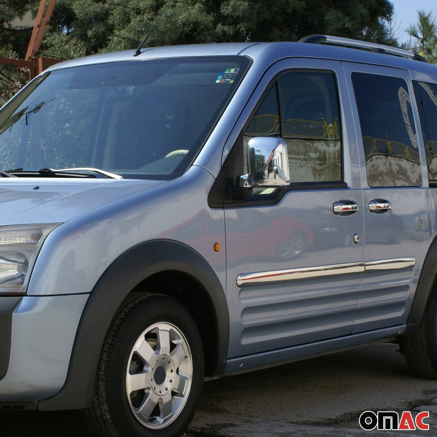 Spiegelkappen Spiegelabdeckung für Ford Tourneo Connect 2002-2009 Chrom ABS