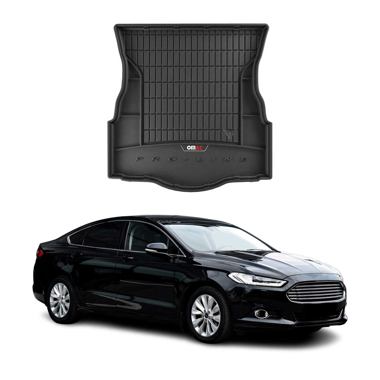 OMAC Gummi Kofferraumwanne für Ford Mondeo mk5 Liftback 2014-2022 Schwarz