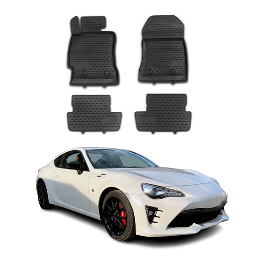 2012-2021 Toyota GT 86 Fußmatten TPE Schwarz 4 tlg