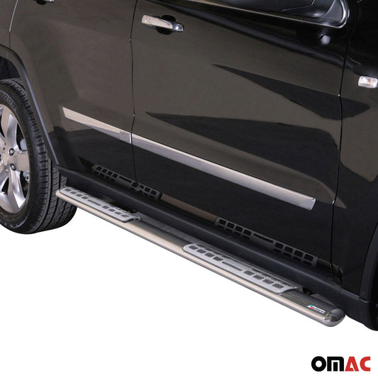 Listwy progowe/rurki progowe ze stali nierdzewnej do Jeepa Grand Cherokee 2010-2013, szare