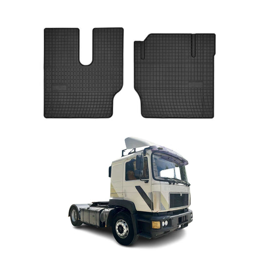 OMAC Gummi Fußmatten für MAN F90 F2000 Ständer 1994-1998 Automatten Schwarz 2x