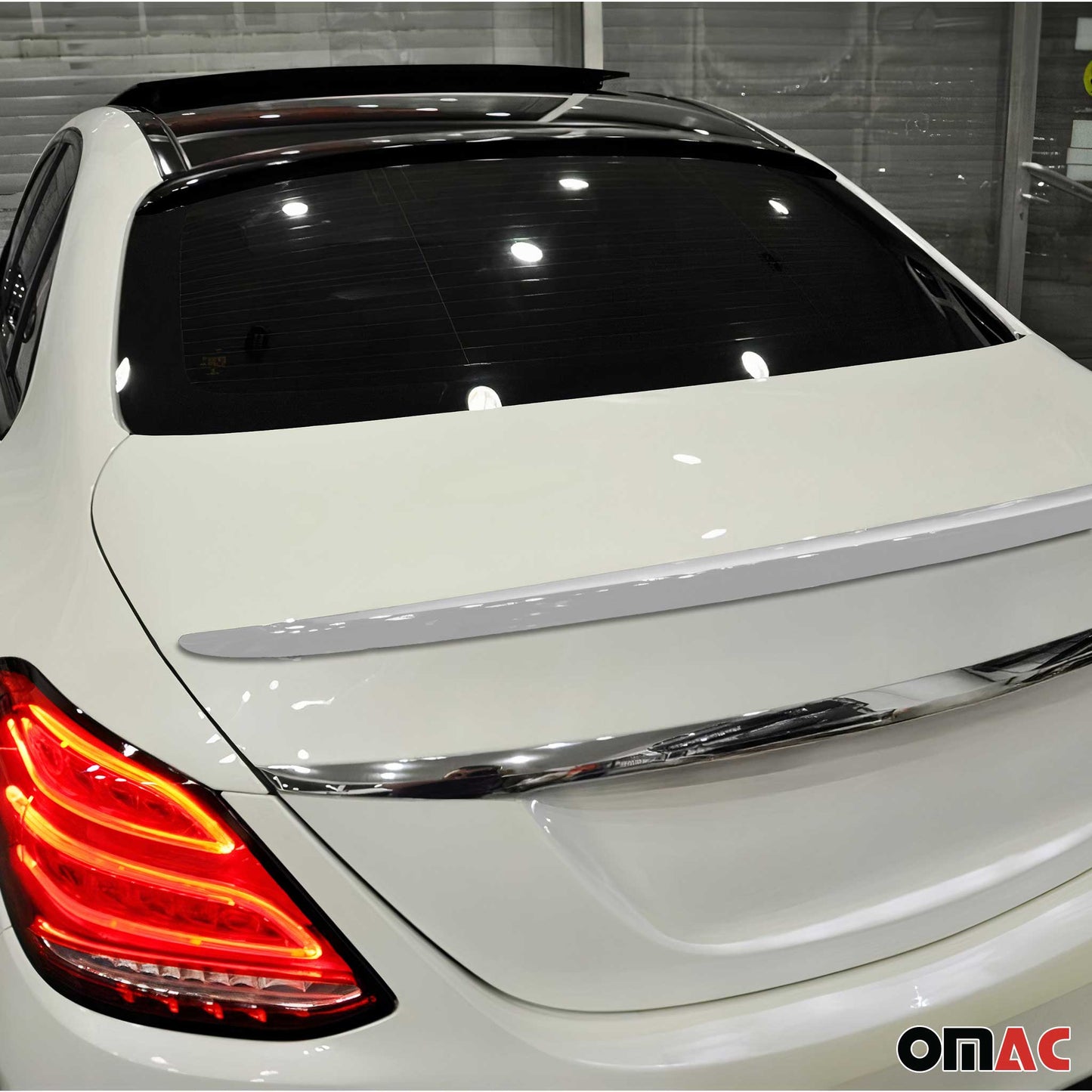 Heckspoiler Dachspoiler für Mercedes C Klasse W205 2014-2025 Lackierbar ABS