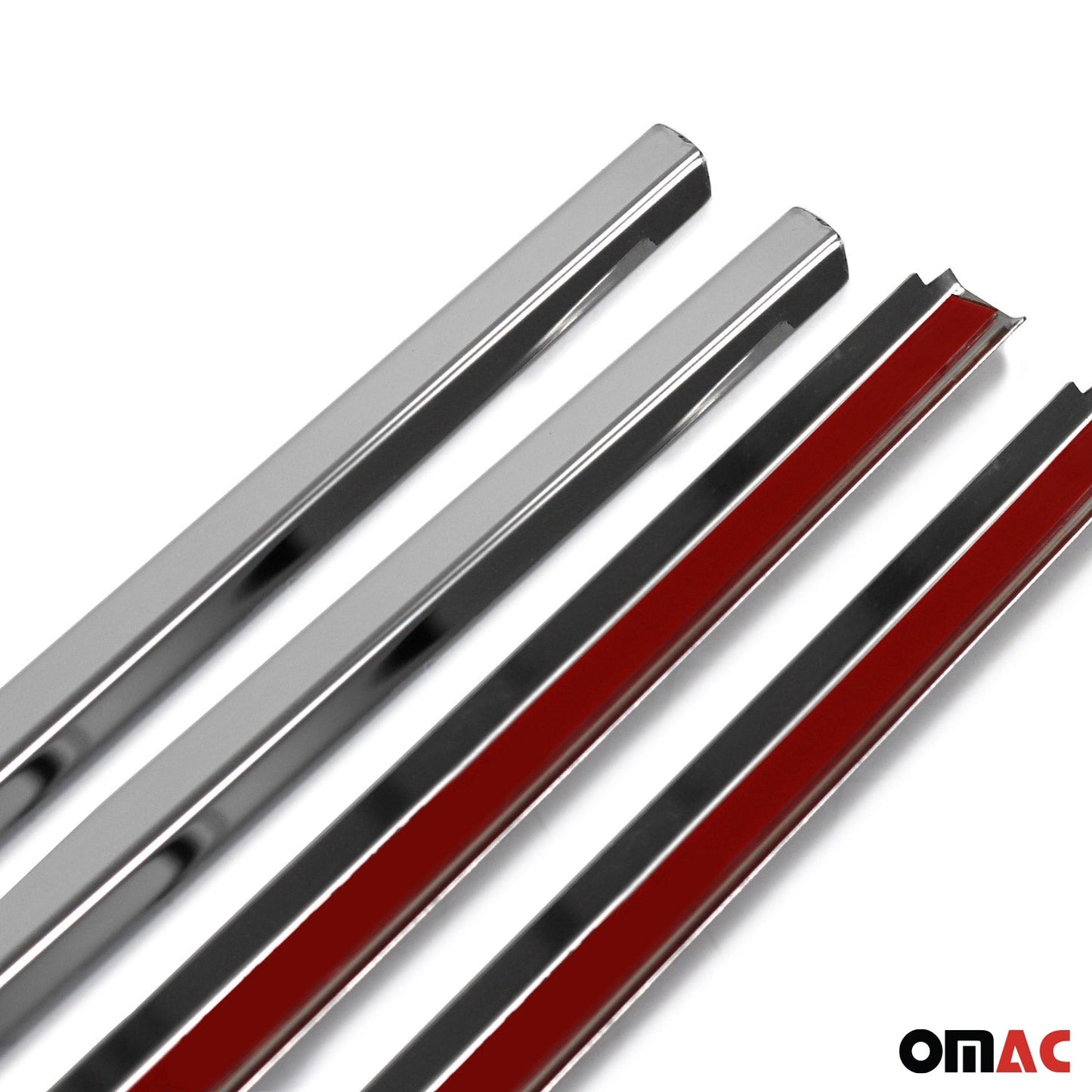 Benzi decorative pentru geamuri Renault Fluence 2010-2021, oțel inoxidabil cromat, 4 bucăți