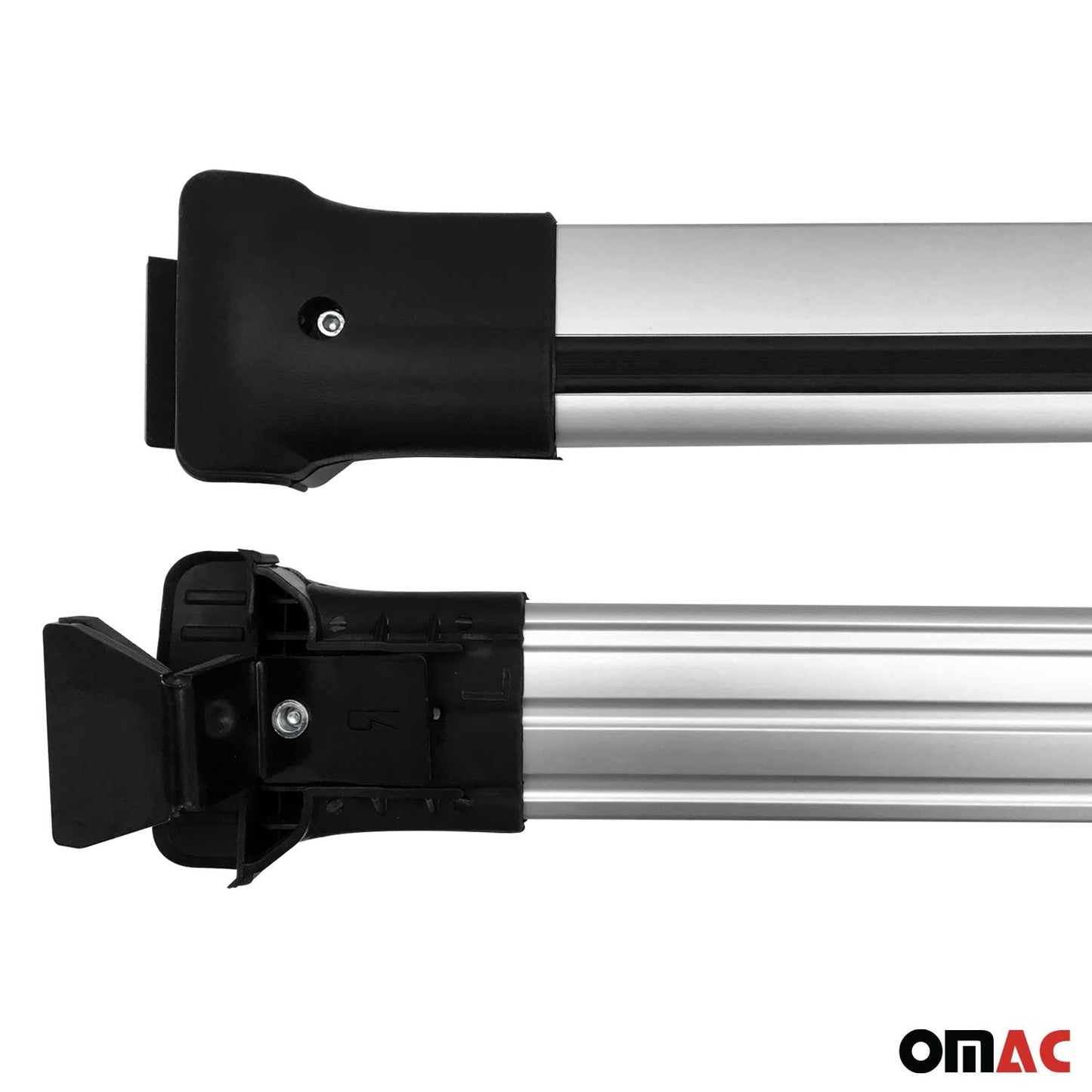 Portbagaj de plafon Dacia Duster mk2 2018-2023 75kg aluminiu argintiu 2 buc