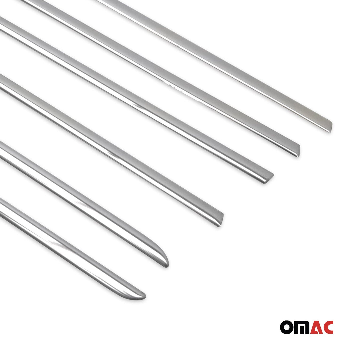 Benzi decorative pentru geamuri Kia Sorento 2009-2014, oțel inoxidabil cromat, 6 bucăți