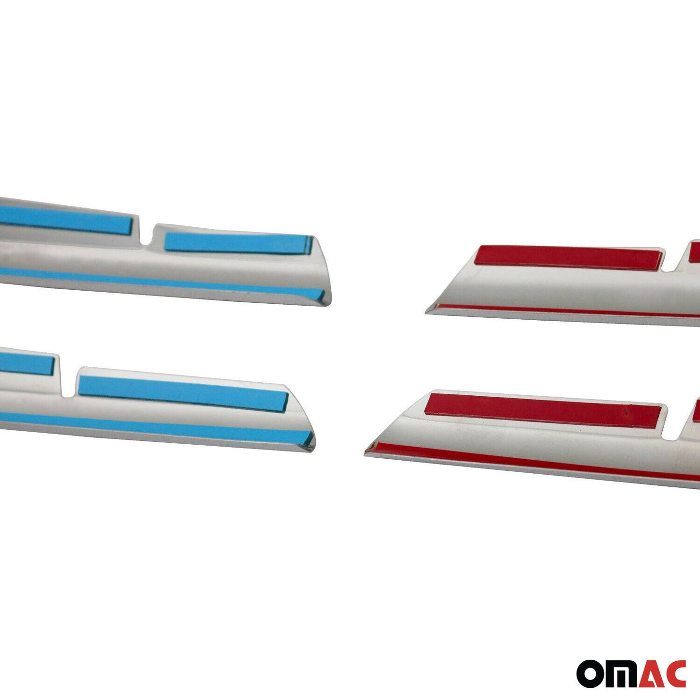 Kühlergrill Leisten Grillleisten für Renault Megane 2006-2010 Chrom Silber 4x