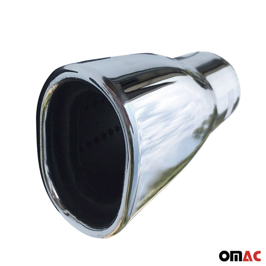 Końcówka rury wydechowej do Chevroleta Cruze Aveo, chrom kobaltowy, stal nierdzewna, 53-59 mm