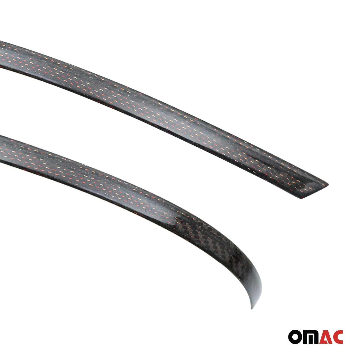 Spiegelkappen Leiste für VW Multivan T5 2010-2015 Kohlefaser Rot Schwarz 2tlg