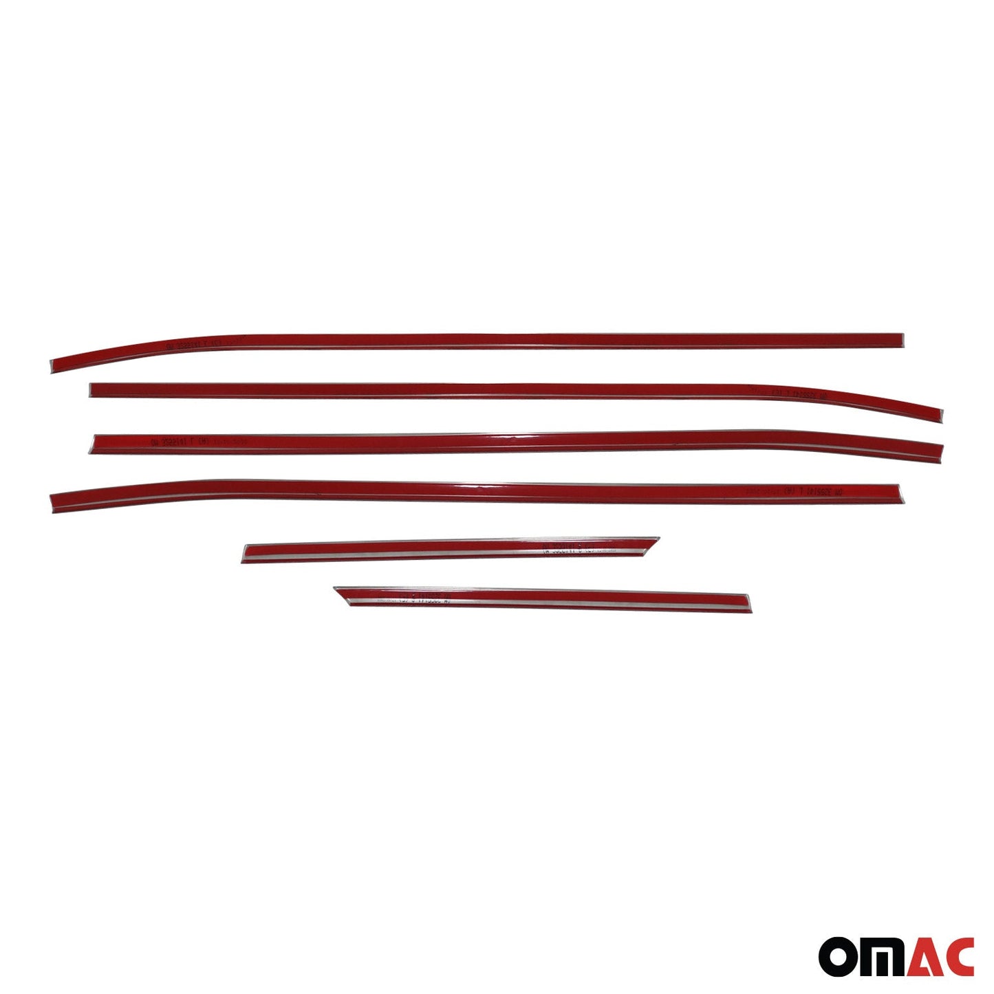 Benzi decorative pentru geamuri pentru Hyundai Tucson NX4 2022-2025, oțel inoxidabil cromat, 6 bucăți