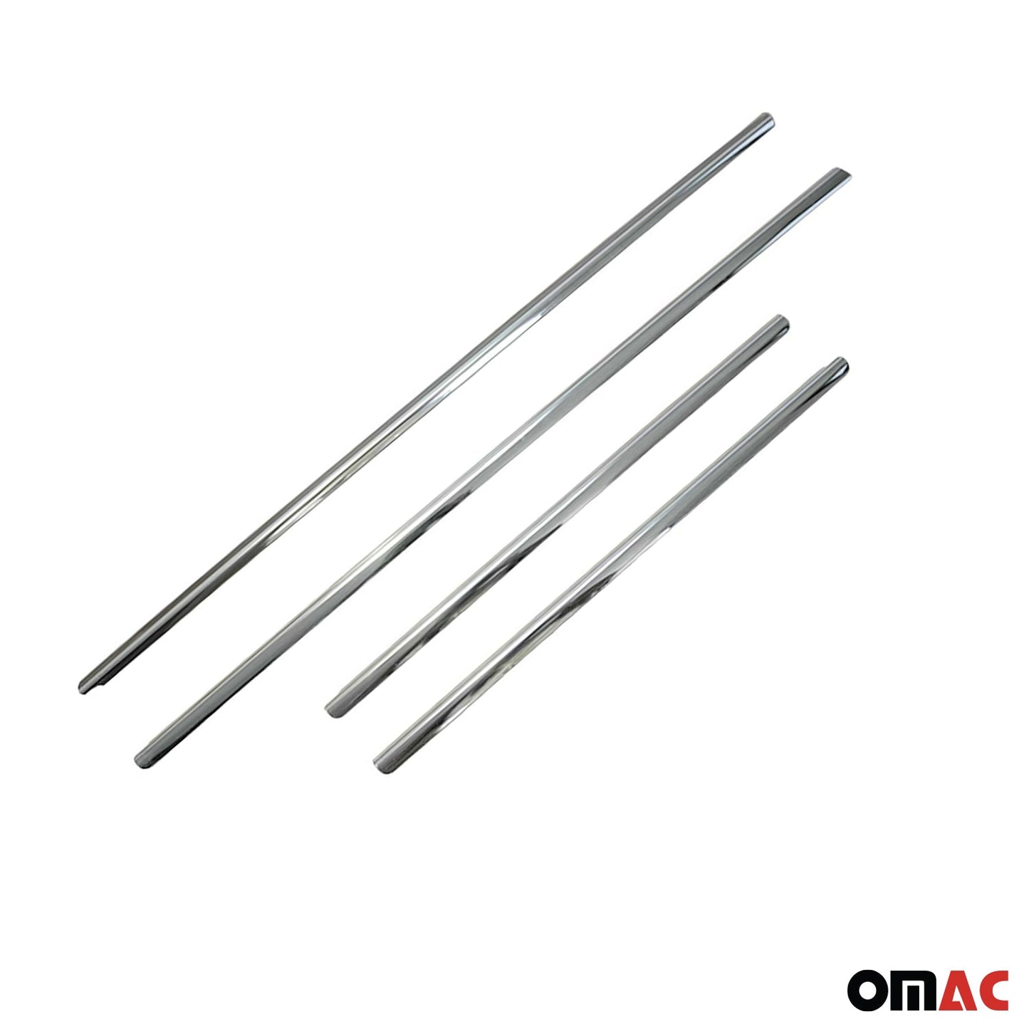 Benzi decorative pentru geamuri pentru VW Amarok 2010-2021, oțel inoxidabil cromat, 4 bucăți
