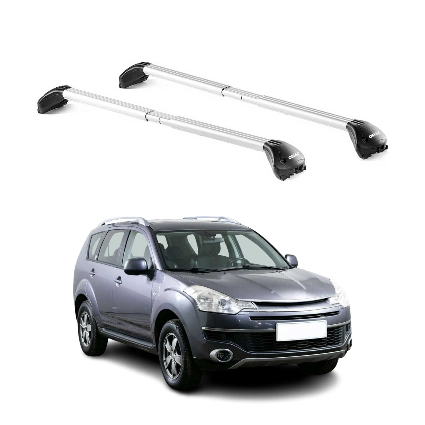 Dachträger Grundtäger für Citroen C-Crosser 2007-2012 5 tür 100kg Alu Silber ABE