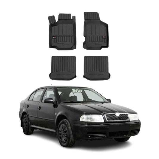 OMAC Gummi Fußmatten für Skoda Octavia 1996-2010 Premium TPE Automatten 4tlg