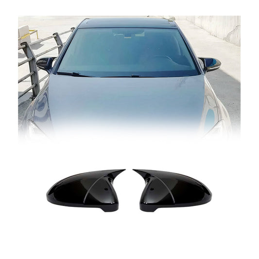 Spiegelkappen Spiegelabdeckung für VW Golf 2012-2019 ABS Schwarz Glanz 2tlg