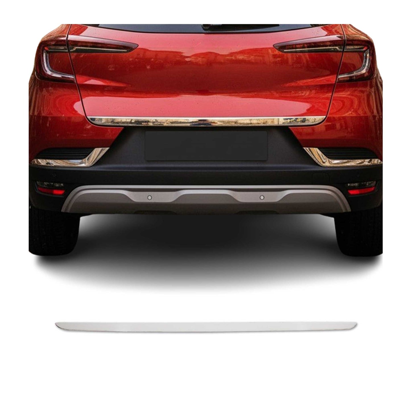 Kofferraumleiste Heckleiste für Renault Captur 2 2019-2025 Untere Edelstahl