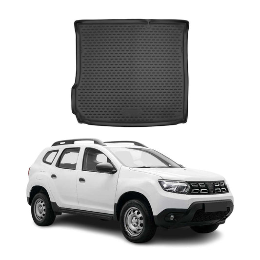 Covoraș portbagaj/tapițerie portbagaj pentru Dacia Duster 2018-2024, cauciuc TPE, negru