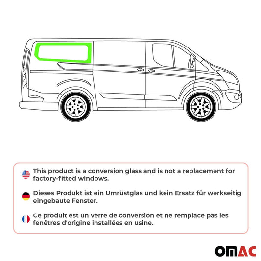 Seitenfenster Seitenscheibe für Ford Transit Custom 2013-2024 Auto Rechts L2