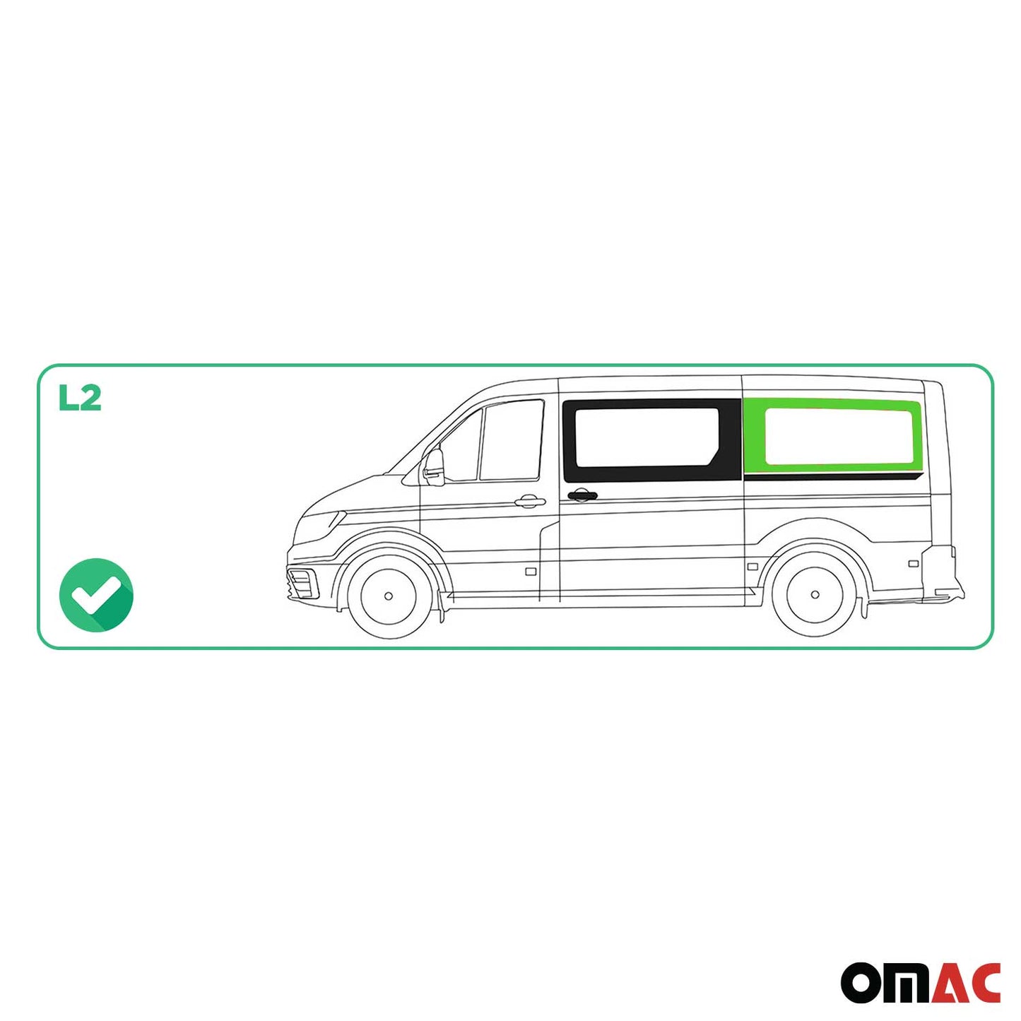 Drzwi przesuwne boczne do samochodu VW Crafter 2017-2025 szyba lewa samochód L2
