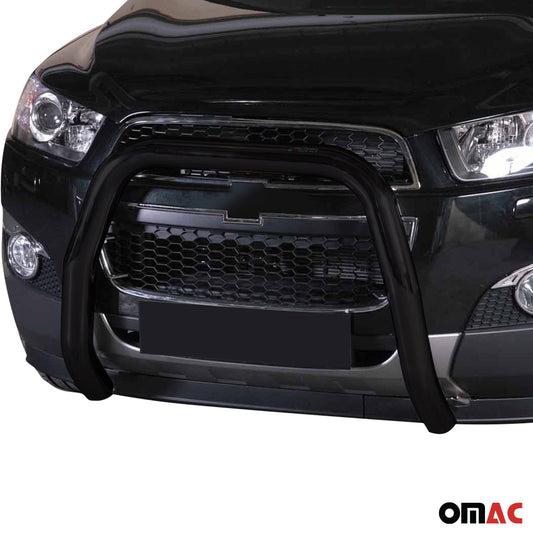 Bară de protecție/buton față pentru Chevrolet Captiva 2011-2016 ø76mm oțel negru