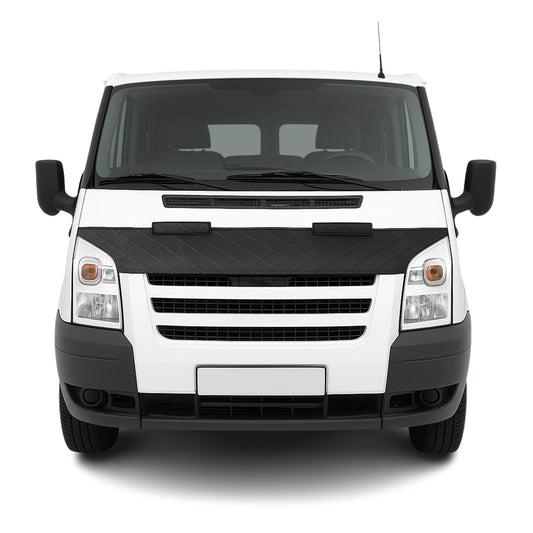Haubenbra Steinschlagschutz für Ford Transit Facelift 2006-14 Schwarz Halb