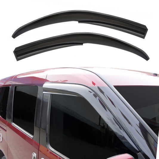 2x Windabweiser Regenabweiser für Fiat Doblo 2000-2010 Acryl Dunkel