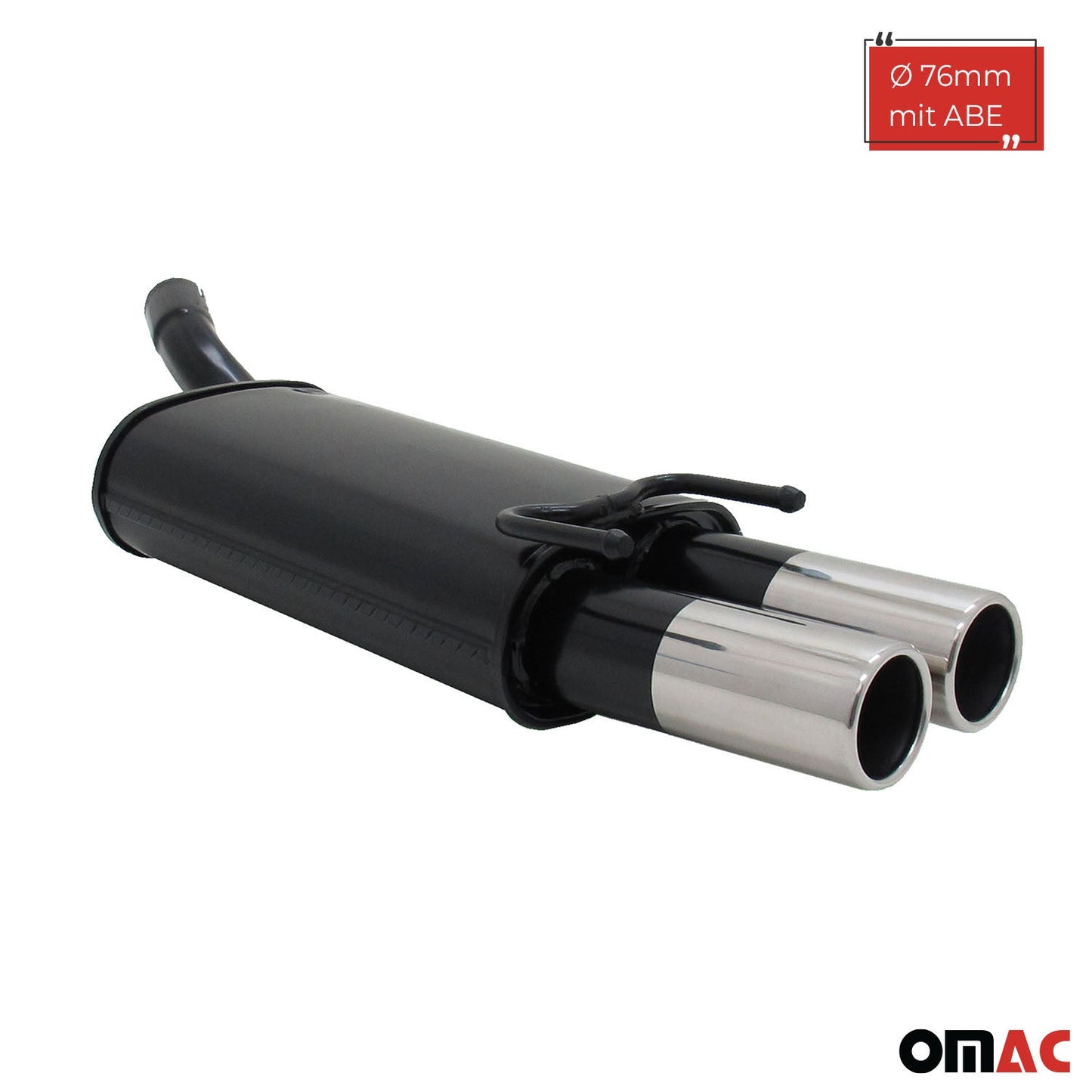 Novus Sportauspuff für Opel Corsa B 2x76mm Endschalldämpfer mit ABE