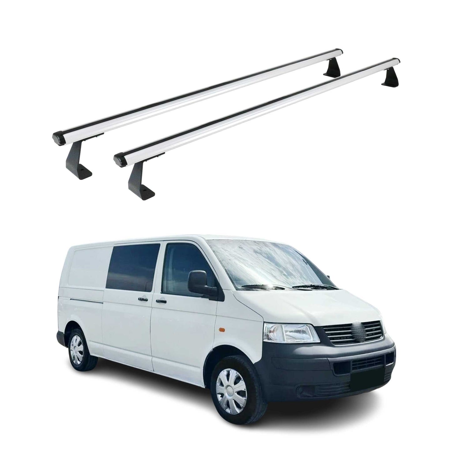 Dachträger Gepäckträger Relingträger für VW Transporter T5 2003-2015 Alu Silber