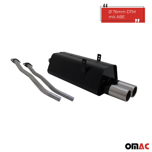 Novus Sportauspuff für BMW 3er E36 325i 2x76mm Endschalldämpfer mit ABE