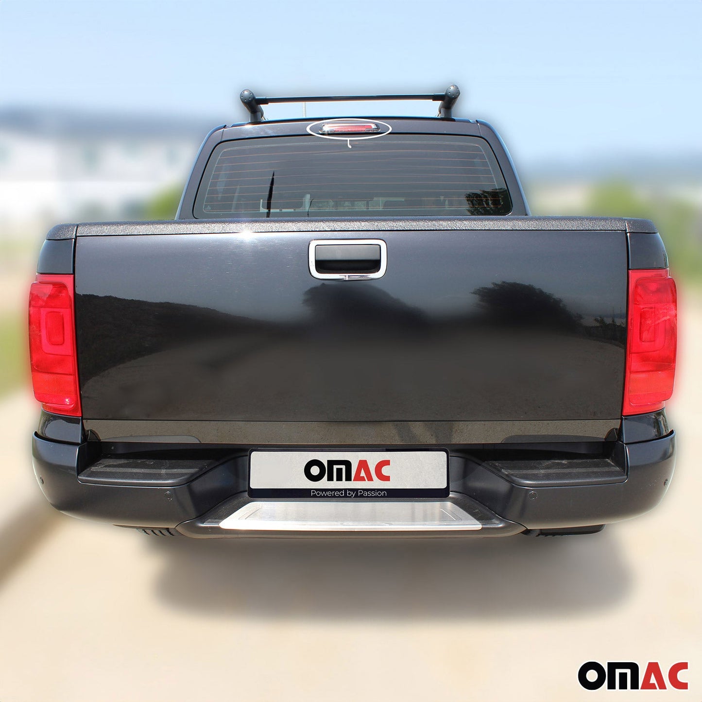 Kofferraumleiste Heckklappe Leiste für VW Amarok 2010-2021 Edelstahl Dunkel 1tlg