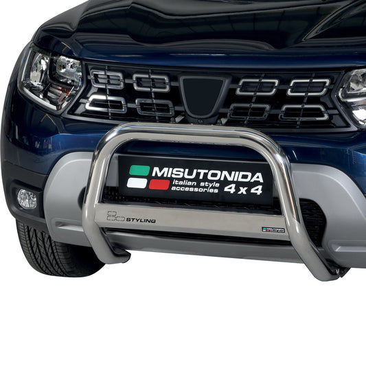 Frontbügel Frontschutzbügel für Dacia Duster 2020-2025 ø63mm Stahl Silber Schutz