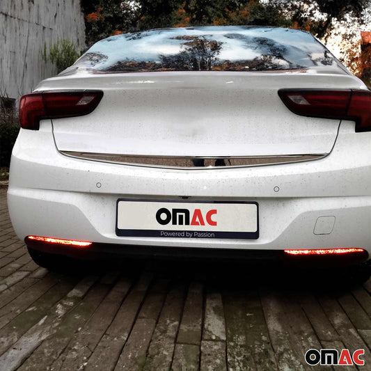 Ornamente prag portbagaj, ornamente hayon pentru Opel Astra K 2015-2021, oțel inoxidabil cromat