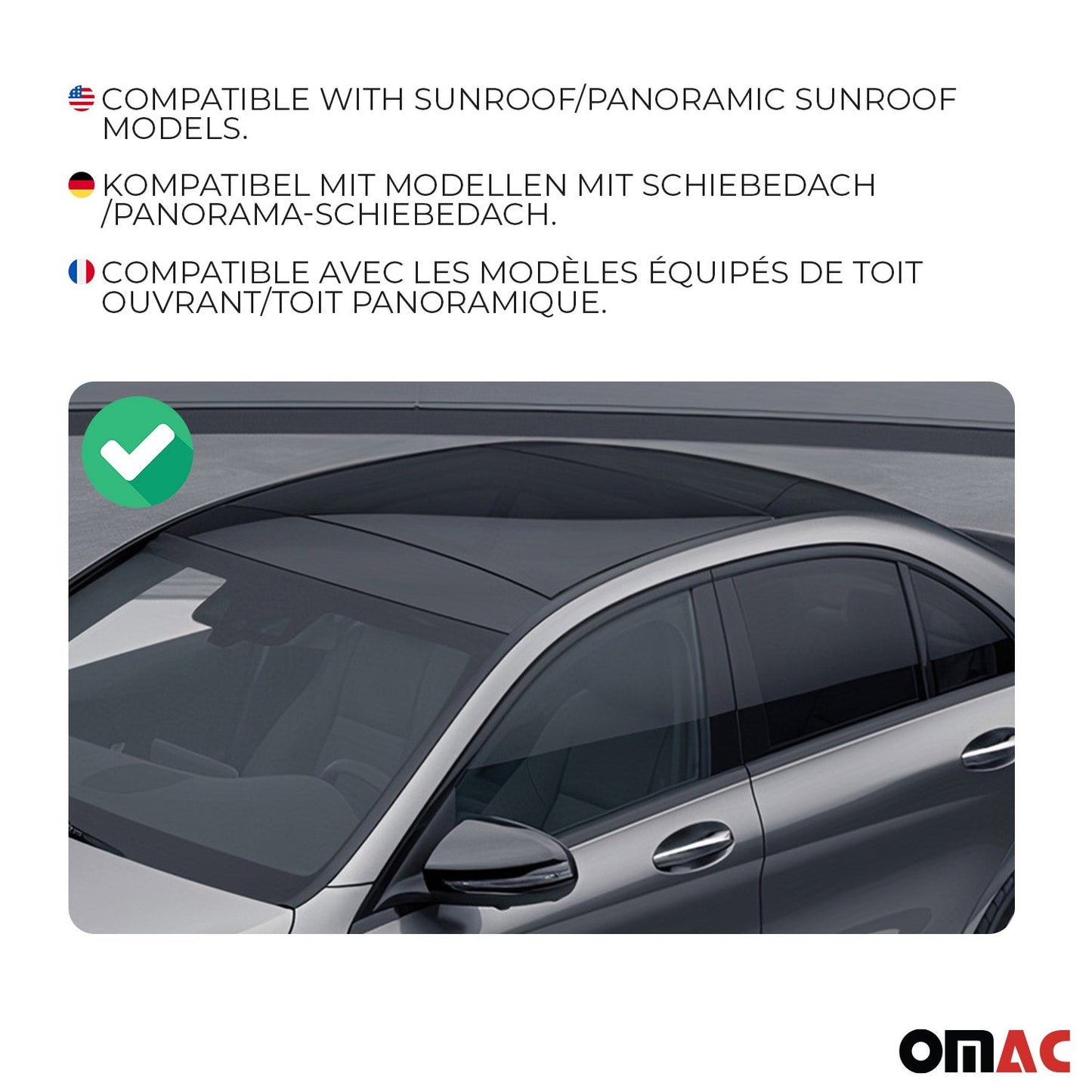 Portbagaj de plafon pentru Mercedes Clasa C W204 Sedan 2007-2014 75kg Aluminiu Negru