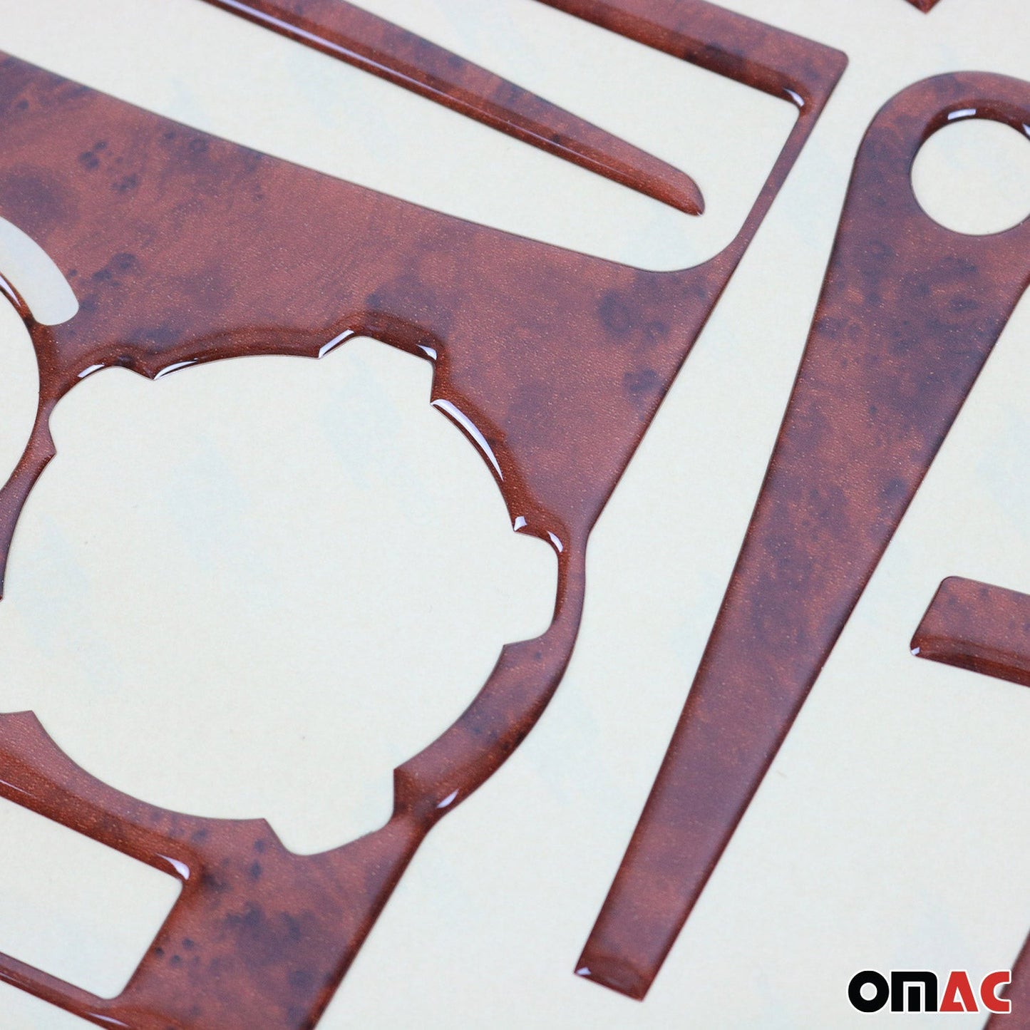 Ornamente interioare cockpit pentru Honda Civic 2000-2005, aspect lemn, 12 bucăți