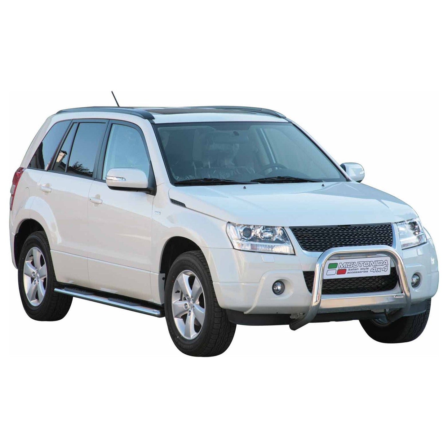 Bară de protecție/buton față pentru Suzuki Grand Vitara 2009-2011 ø63mm oțel argintiu