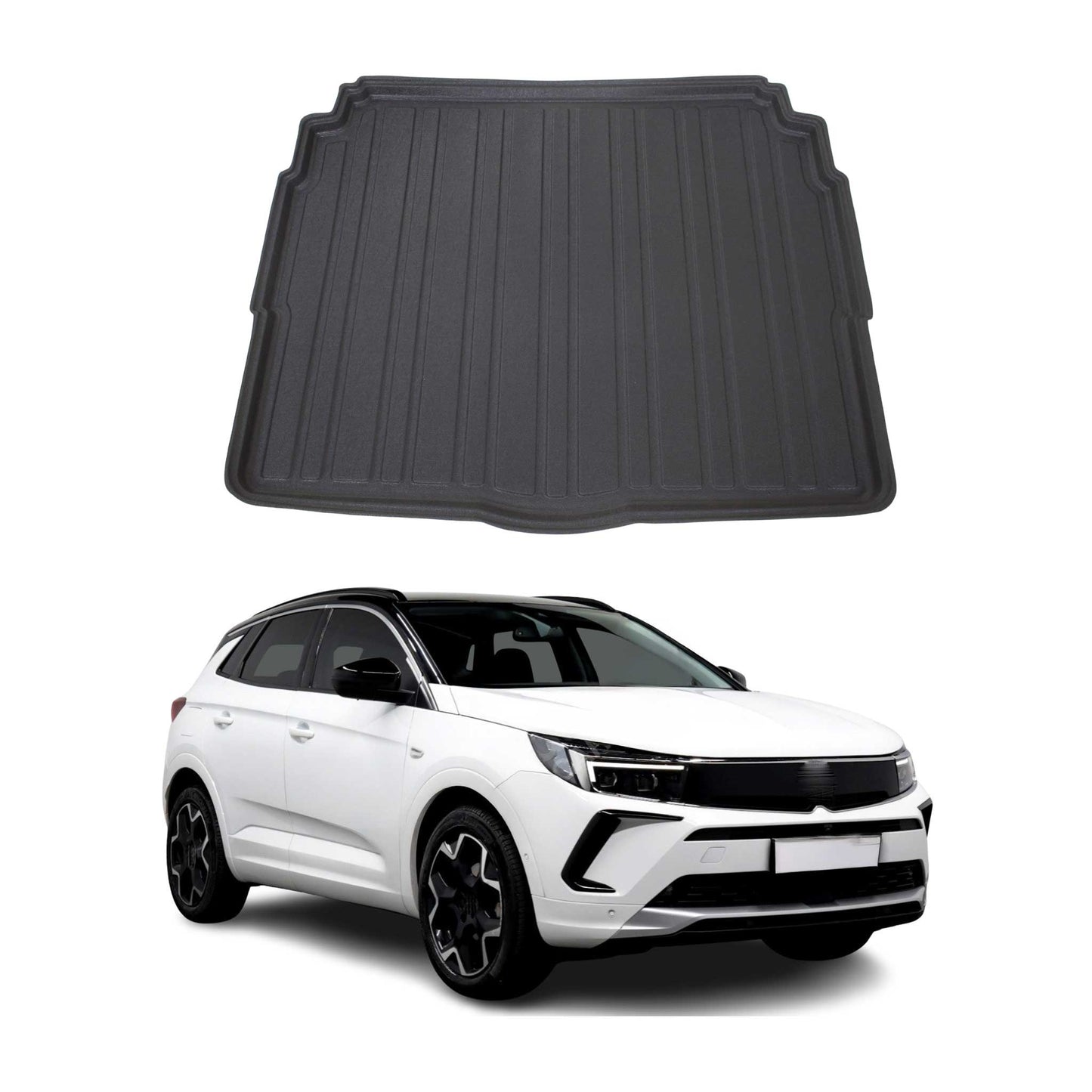 Kofferraumwanne Laderaumwanne für Opel Grandland 2022-2024 Untere Gummi TPE