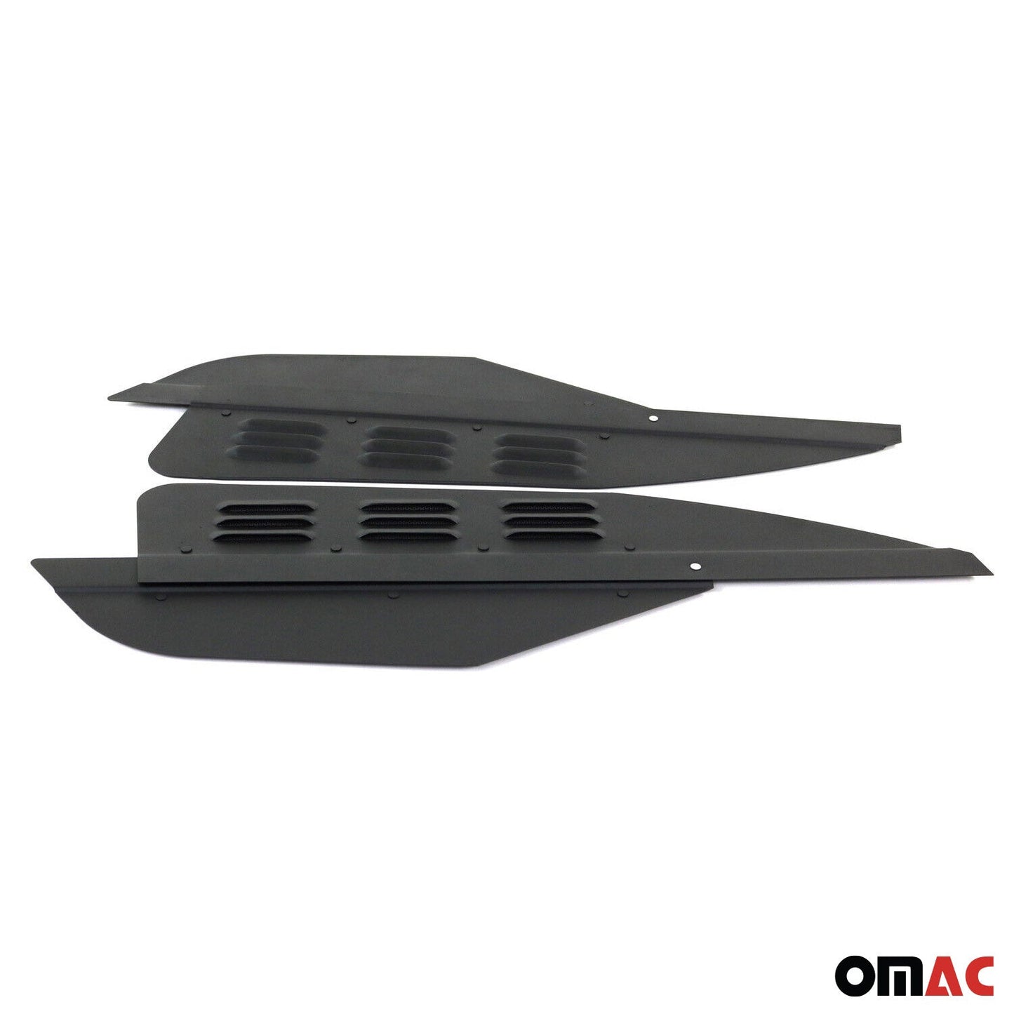 Lüftungsgitter Be & Entlüftung für Dacia Dokker 2012-2020 Aluminium Schwarz 2tlg