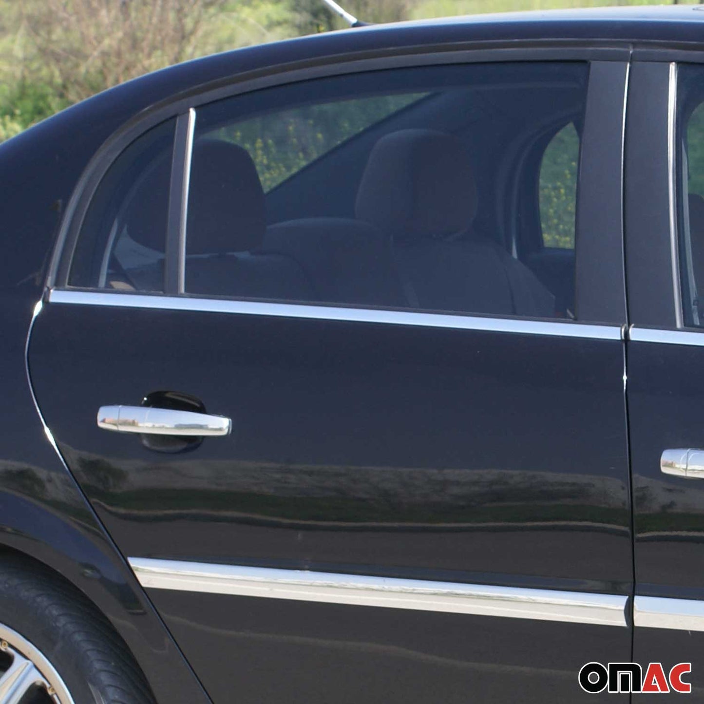 Fensterleisten Zierleisten für Opel Vectra C Stufenheck Limo 2002-2008 Chrom 4x