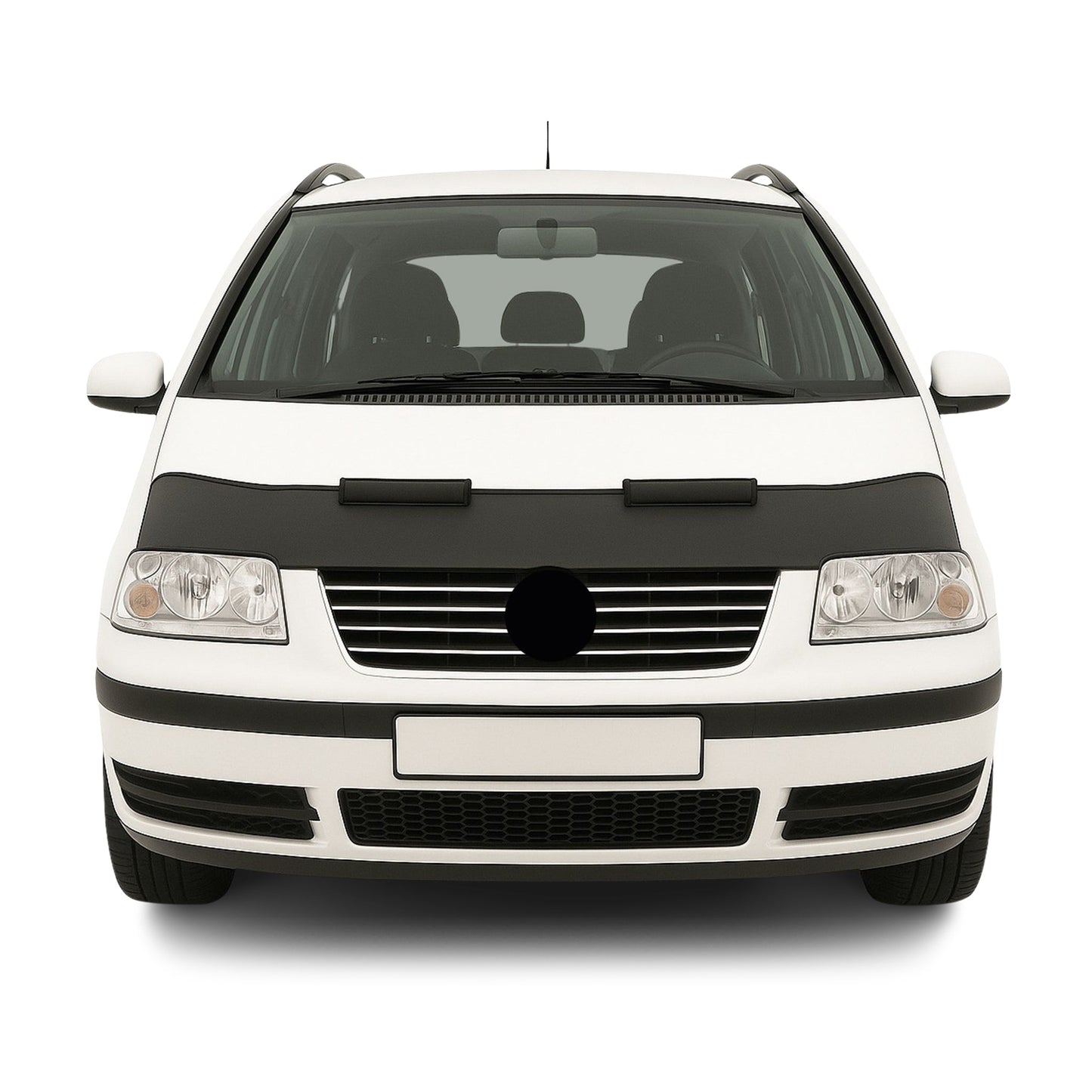 Haubenbra Steinschlagschutz Bonnet Bra für VW Sharan 7M9 2000-2010 Schwarz Halb